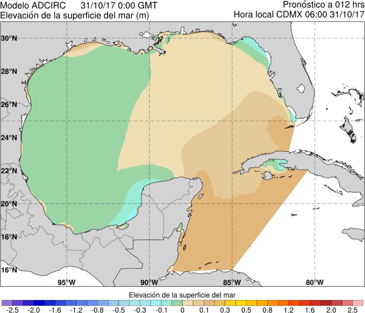  Figura 5. Ejemplo de producto meteorológicos, de oleaje y de marea de tormenta.